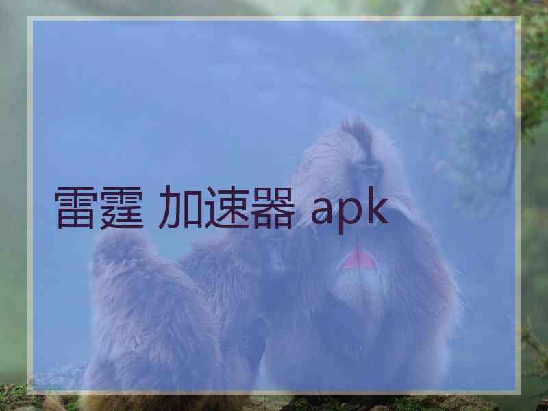 雷霆 加速器 apk