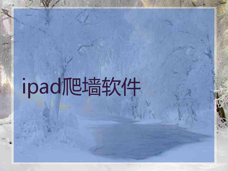 ipad爬墙软件