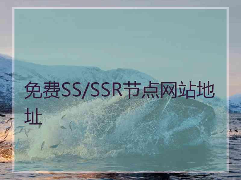 免费SS/SSR节点网站地址