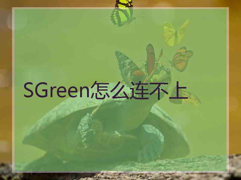 SGreen怎么连不上